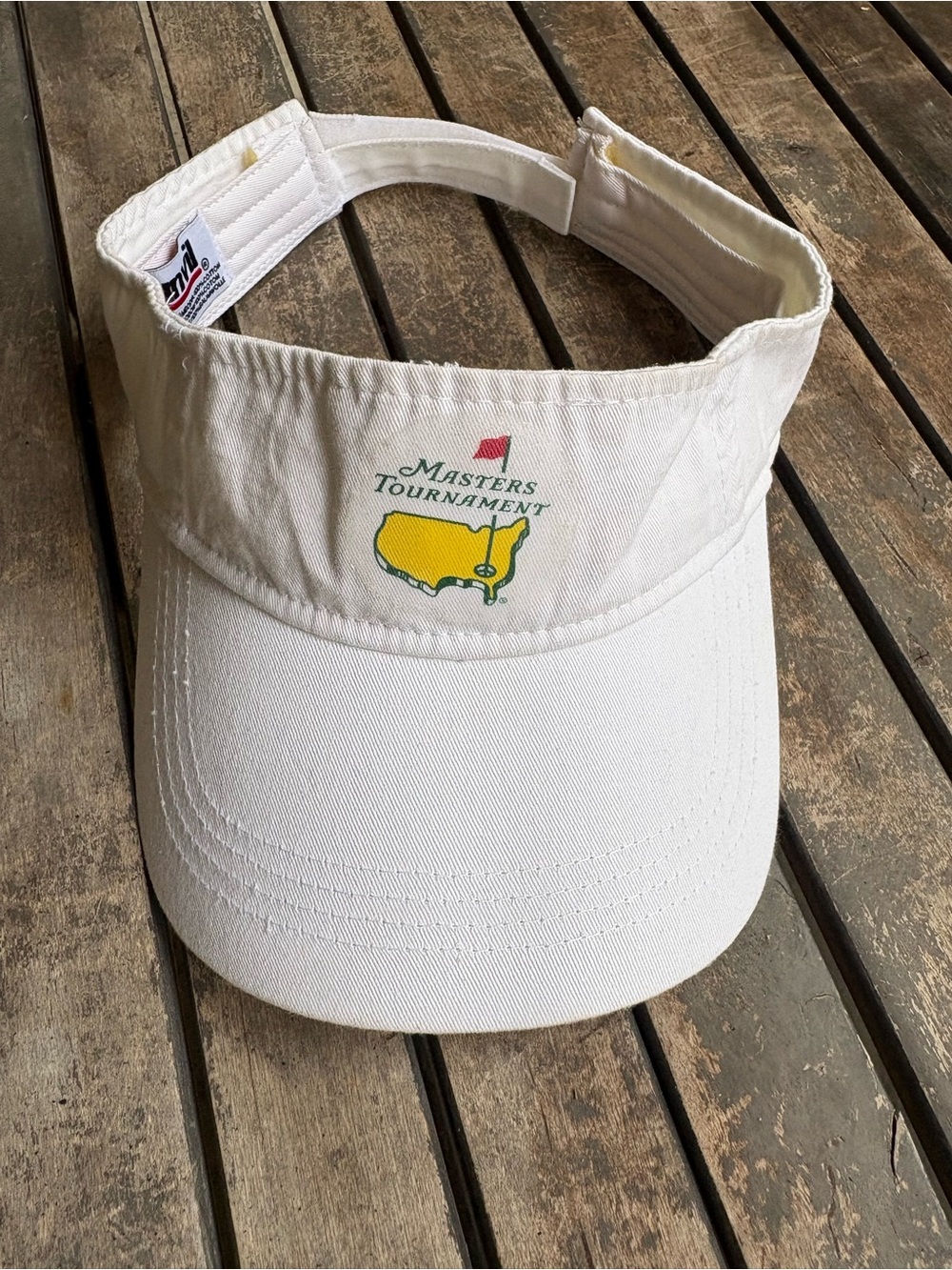 Vintage Masters Tournament White Cotton Visor